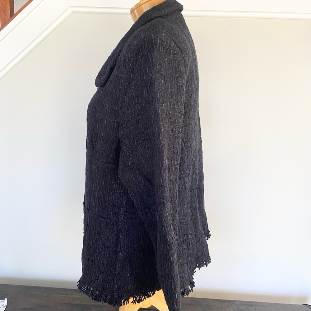Frances Valentine Elle Fringe Blazer in Black Pattern - Picture 5 of 14